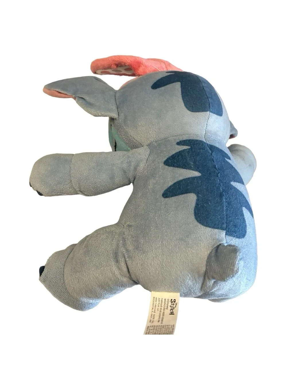 Disney Stitch Easter Bunny Ears Plush Stuffed Animal Blue Pink Just Play 12”